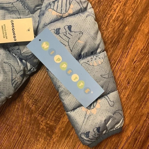 Wippette Puffer Jacket Dinosaur Print Blue 24 Month New withh tag - Picture 9 of 10